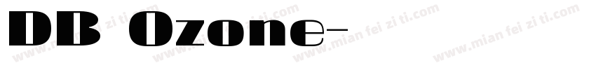DB Ozone字体转换